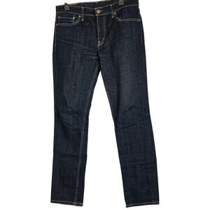 Americana Rocker Denim Workwear Levi's 511 Slim Fit Dark Wash Denim 33x32